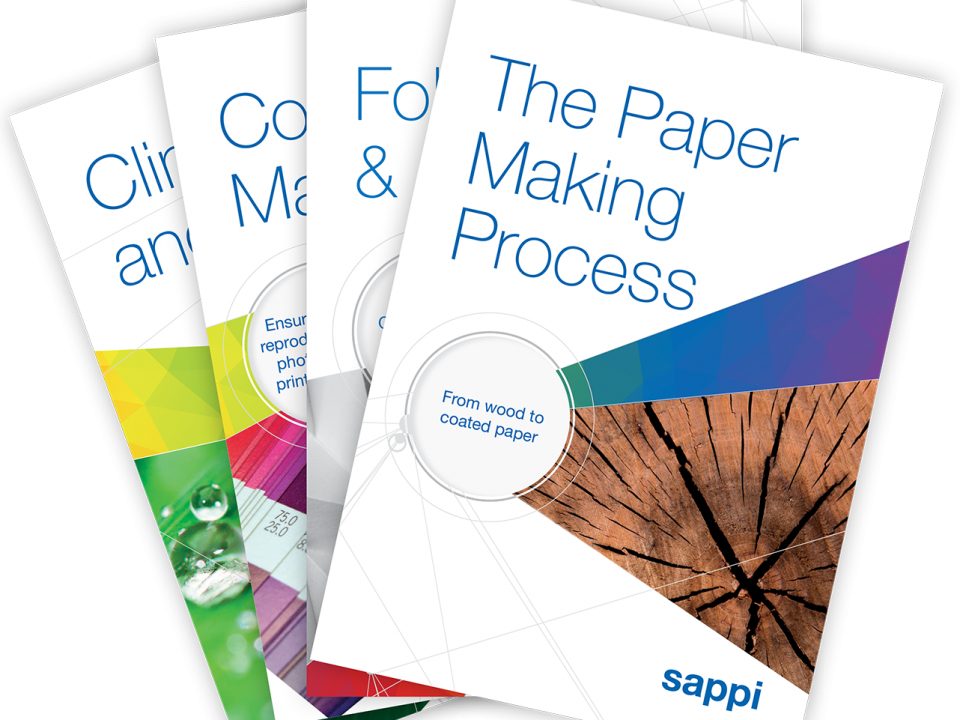 Sappi technical brochures covers