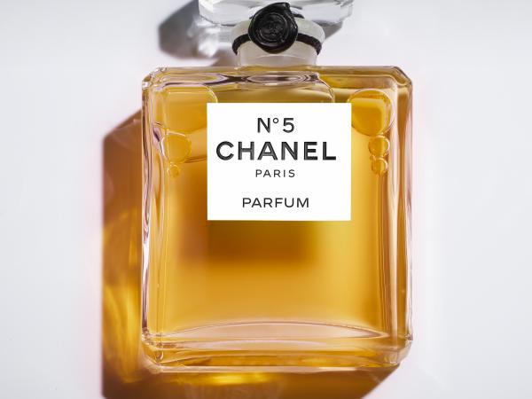 Chanel number five perfume bottle