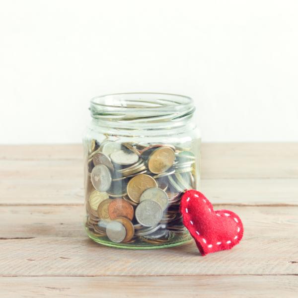 jar with cash
