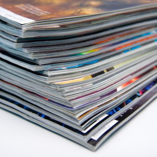 stack of magazines