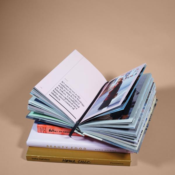 studio image of a pile of books