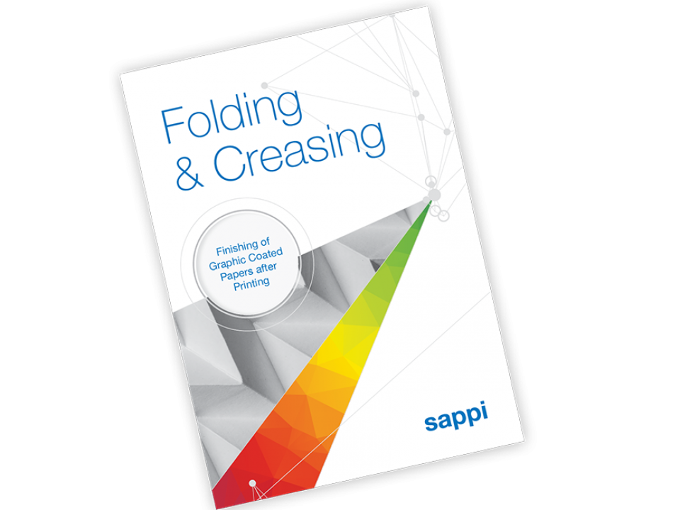 Folding and creasing technical brochure cover