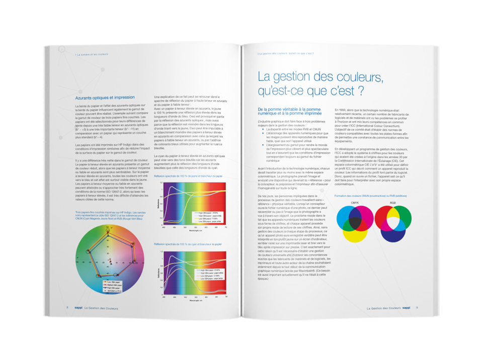 colour management technical brochure spread FR