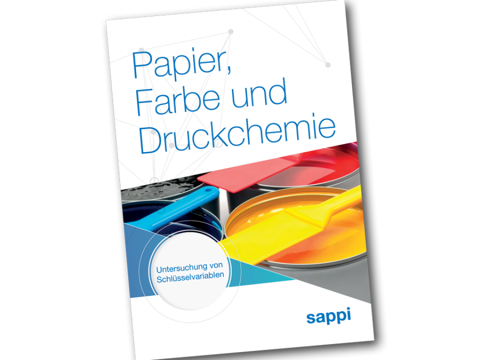 paper ink press chemistry technical brochure cover DE