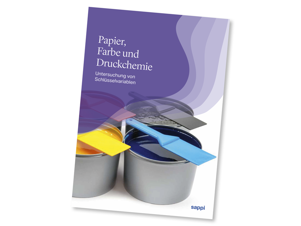 paper ink press chemistry technical brochure cover DE