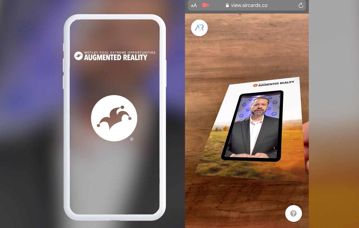 motley fool direct mail campaign using augmented reality