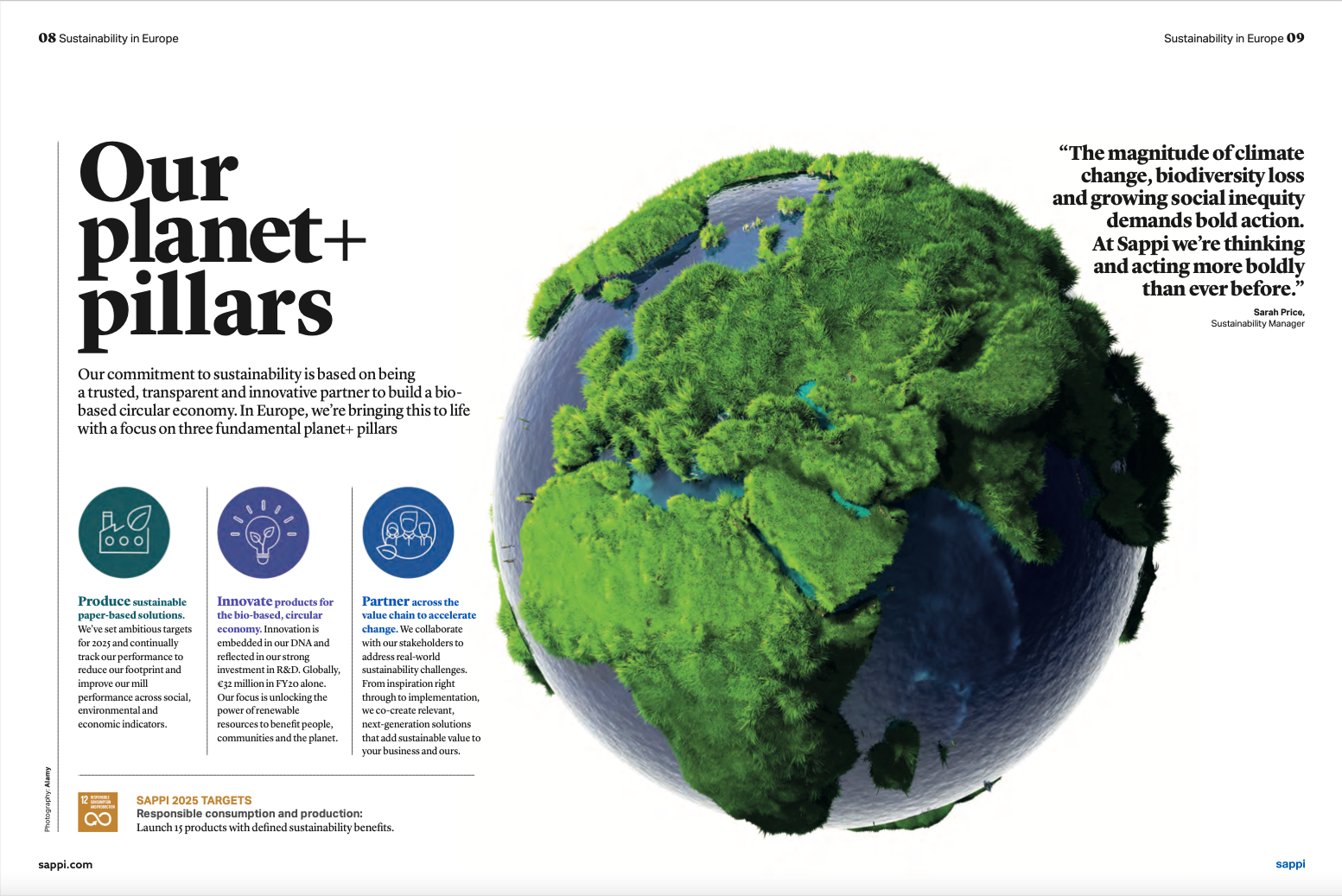 planet positive spread